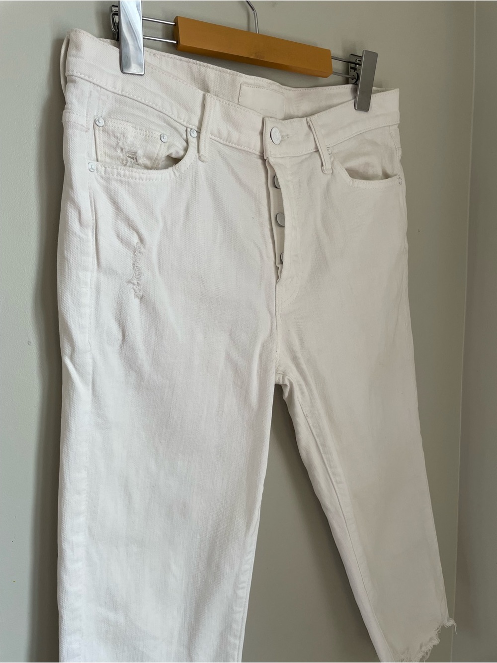 Mother Superior Almost Saint High Rise Distressed Jeans Size 27 Casual Summer - Picture 5 of 16